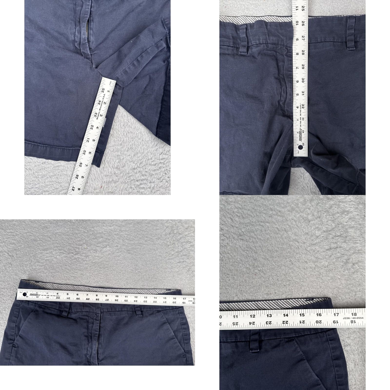 Tommy Hilfiger Tommy Hilfiger Shorts Womens 12 Blue Chino Twill Flat Front Casual Summer 32x7 Size 34" / US 12 / IT 48 - 8 Thumbnail