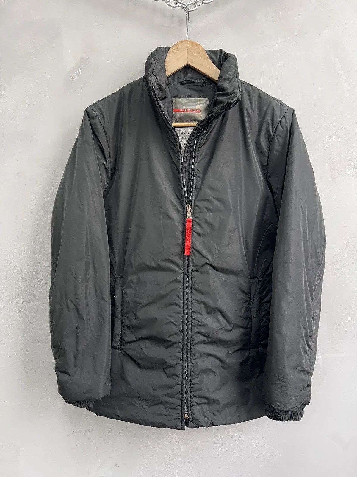 Prada Black ski rain jacket prada rad tab archival rare Size XS / US 0-2 / IT 36-38 - 1 Thumbnail