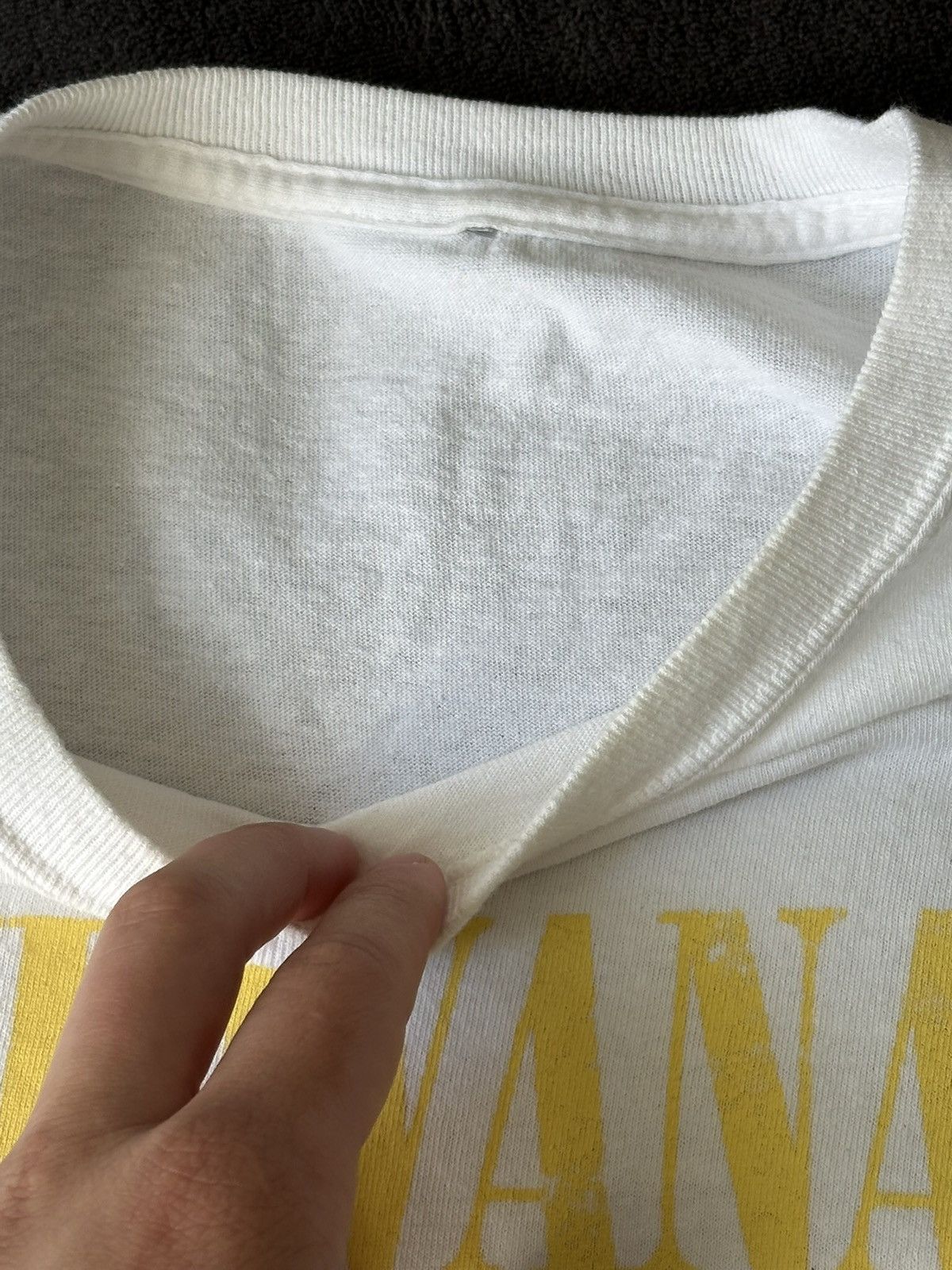 Band Tees × Vintage Nirvana Tee 2022 Tour White Size US L / EU 52-54 / 3 - 8 Thumbnail