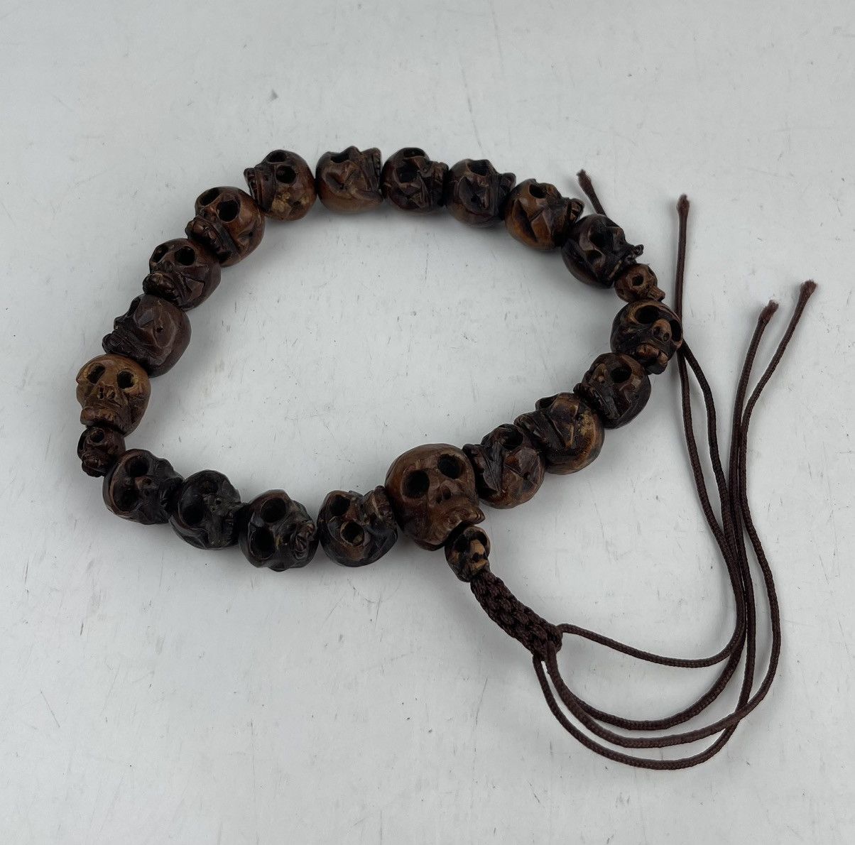 Seditionaries custom made multiple skull wooden bracelet tc33 Size ONE SIZE - 2 Thumbnail