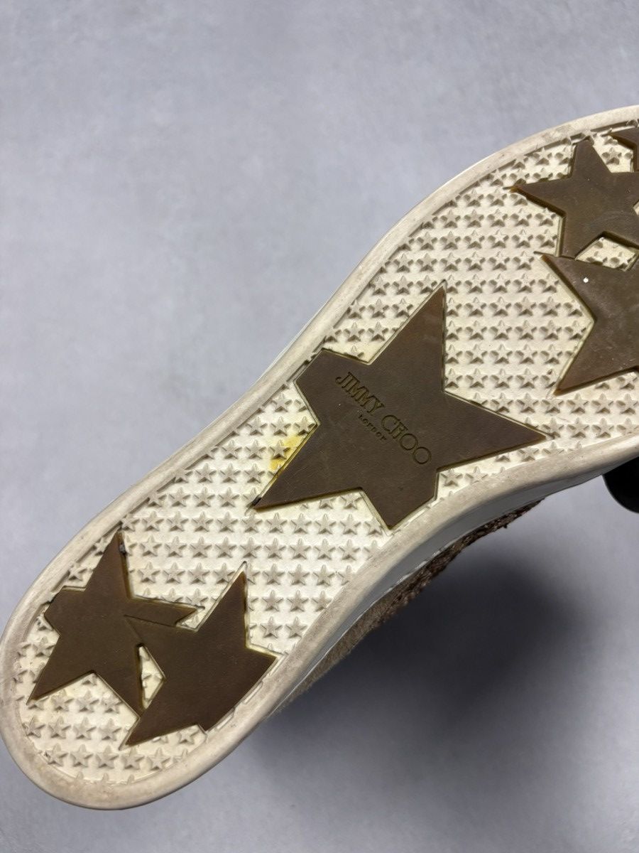 Jimmy Choo Jimmy Choo London Brown Glitter Suede Low Top Sneakers 38 Size US 8 / IT 38 - 24 Thumbnail