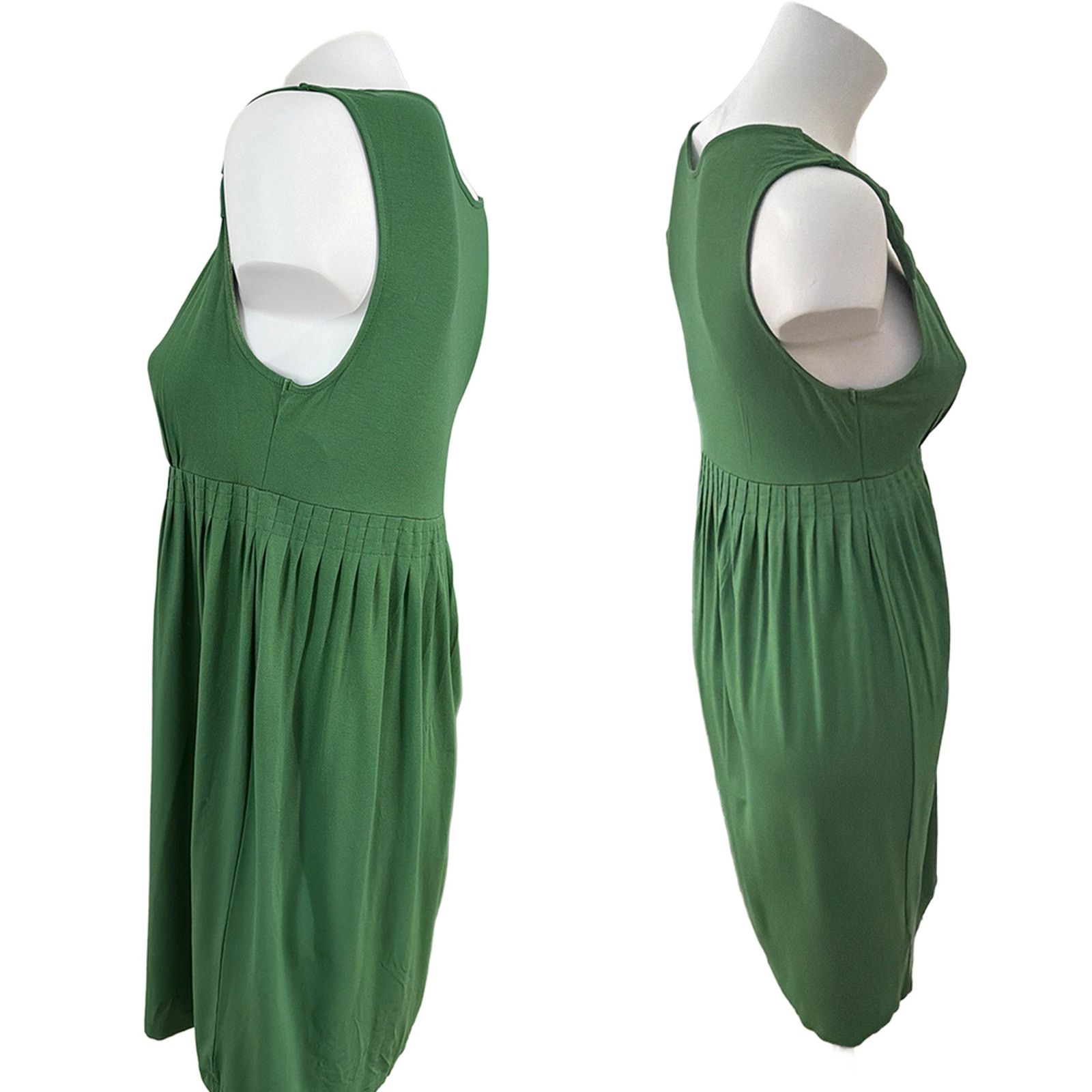 Ann Taylor Ann taylor loft summer dress babydoll vneck sleeveless green Size S / US 4 / IT 40 - 3 Thumbnail