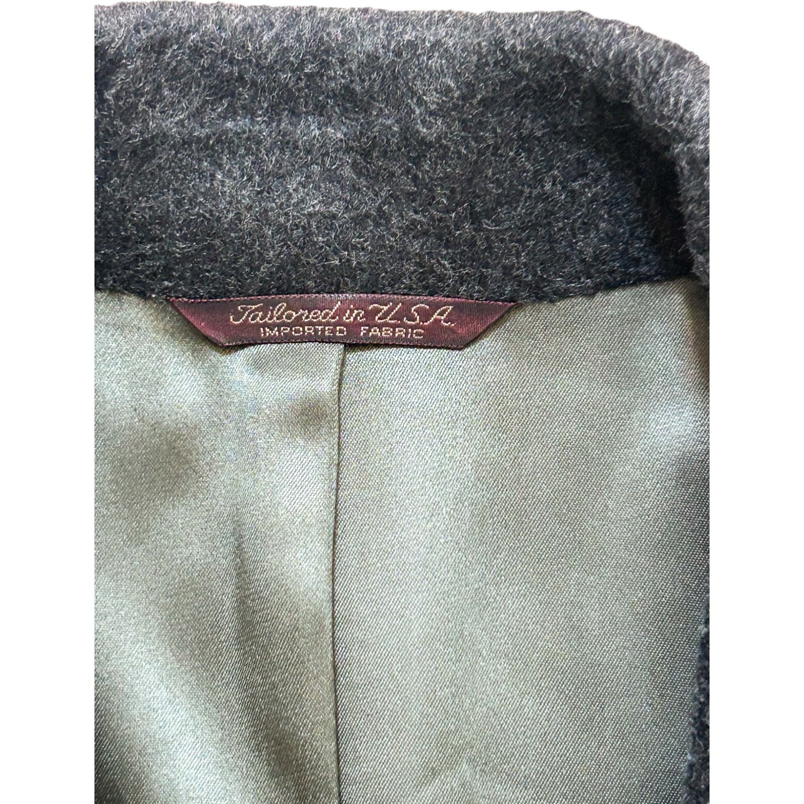 Nordstrom Cricketeer Mens Large Heavyweight Gray Trenchcoat Size US L / EU 52-54 / 3 - 5 Thumbnail