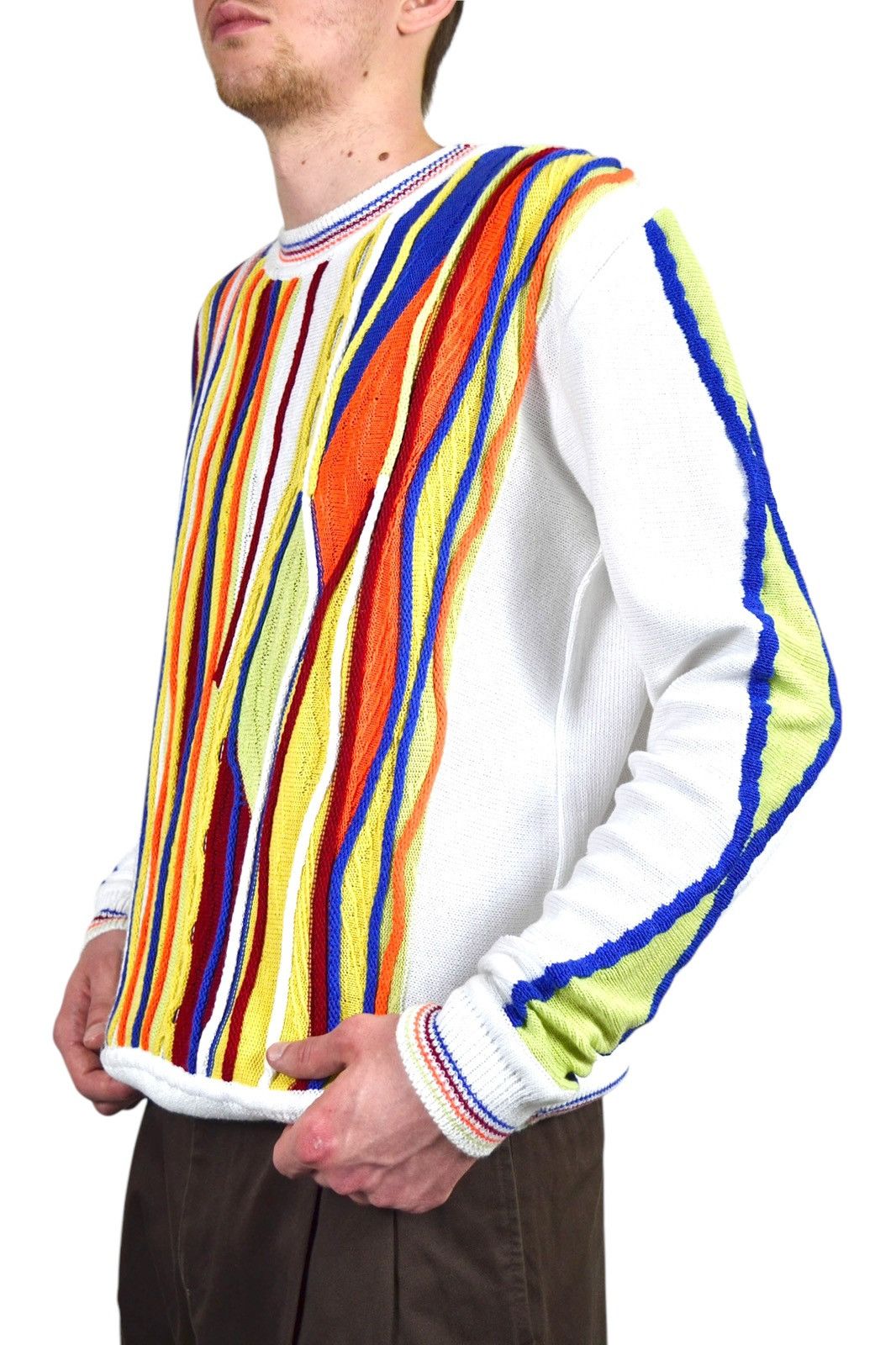 Coogi Y2K Vintage 3D Cable Knit Coogi Style Knit Sweater Size US L / EU 52-54 / 3 - 4 Thumbnail