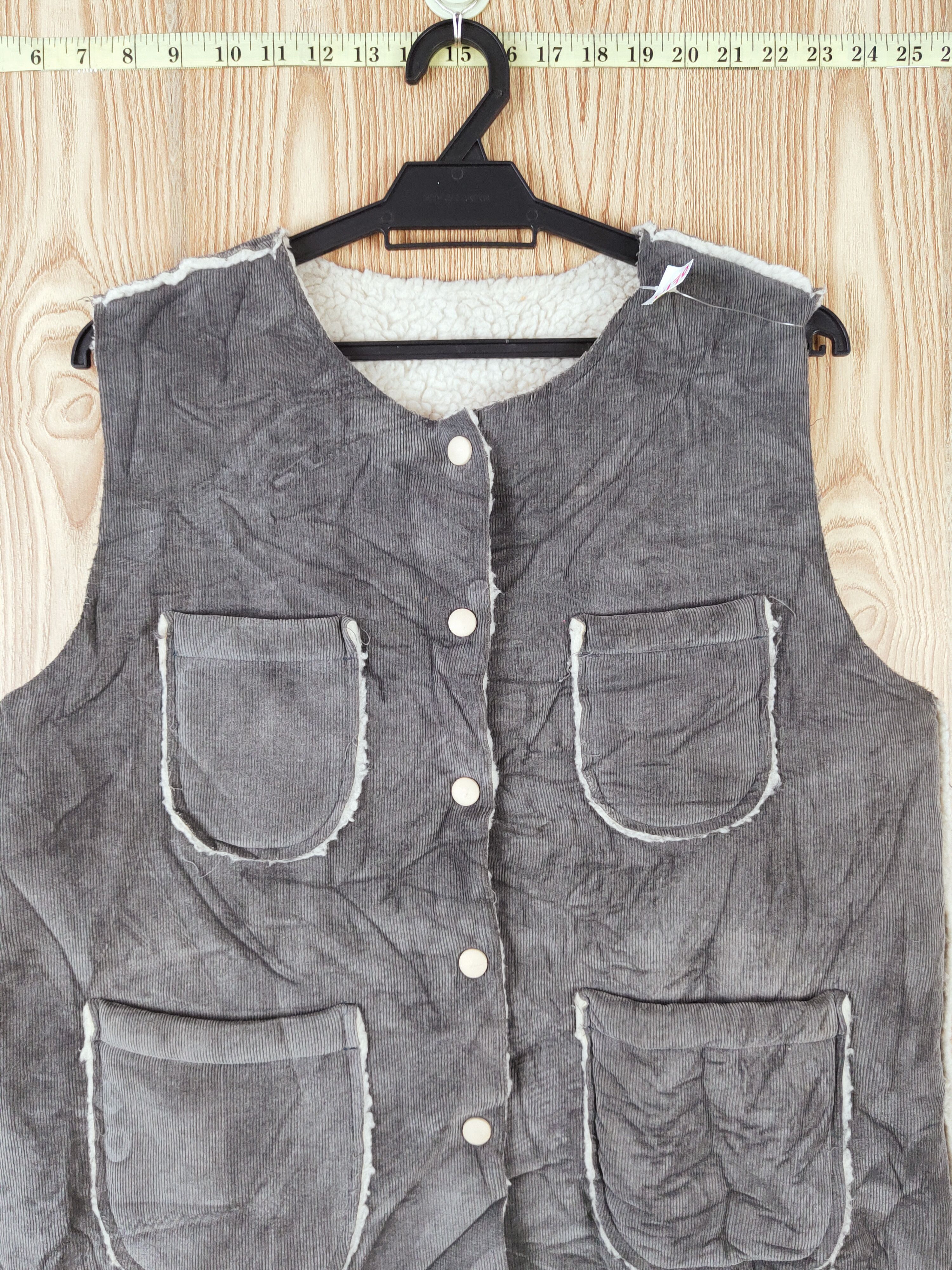 Japanese Brand Japanese Brand Gray Corduroy Vests #W170 Size M / US 6-8 / IT 42-44 - 2 Thumbnail