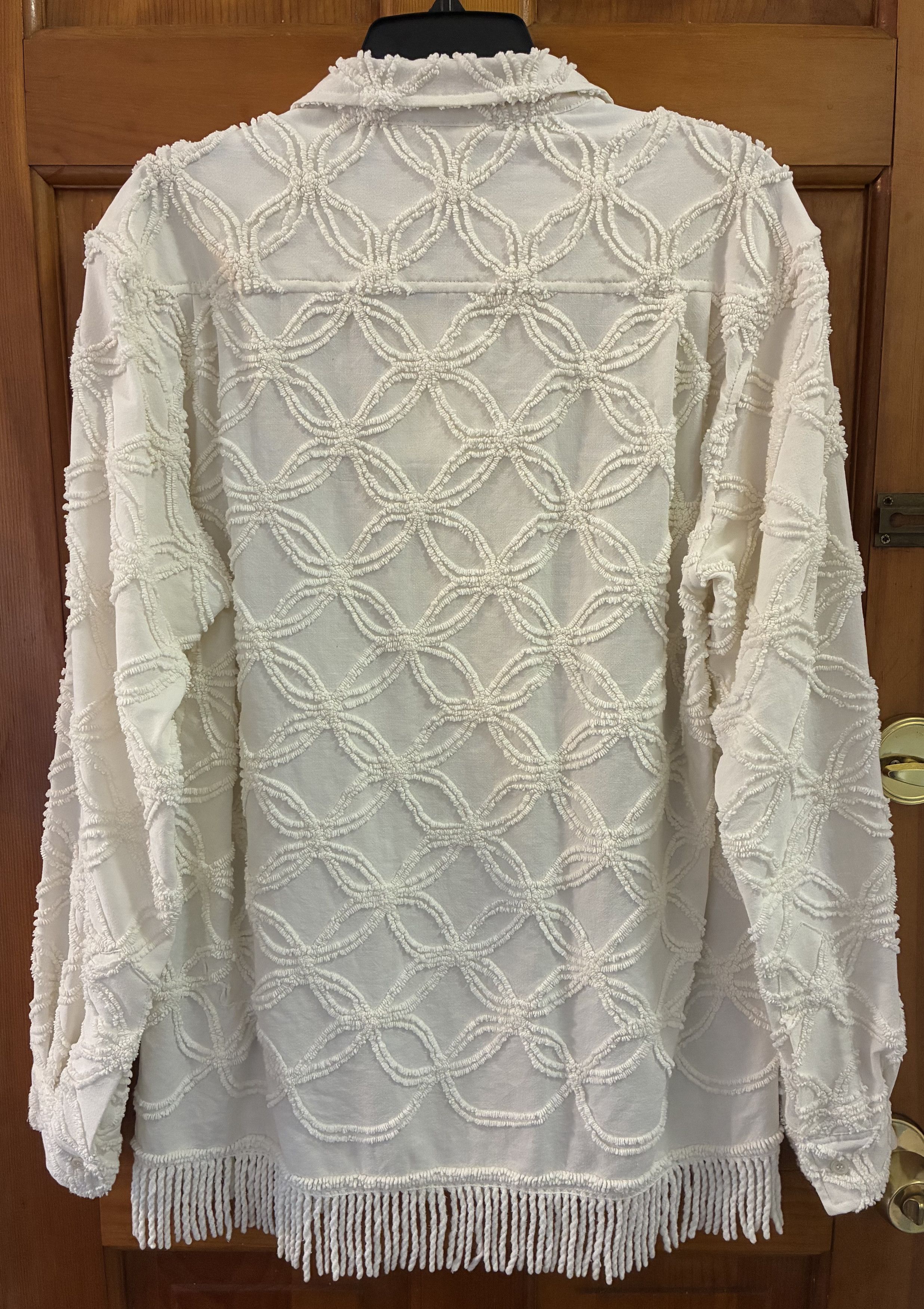 Bode Bode Chenille Shirt With Fringe Size US M / EU 48-50 / 2 - 2 Thumbnail