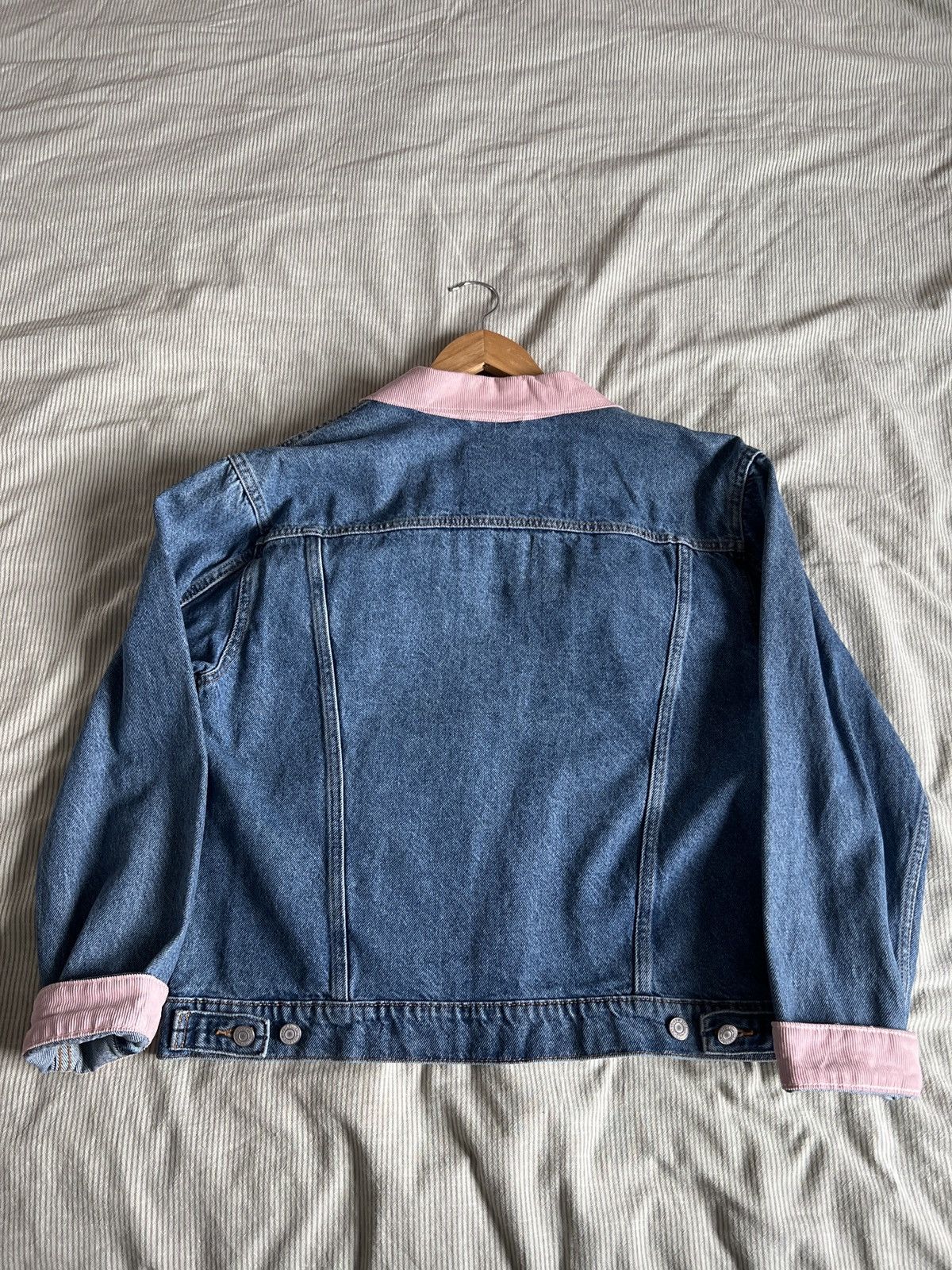 Levi's Levi Denim Jacket with Pink Corduroy Accents Size L / US 10 / IT 46 - 4 Thumbnail