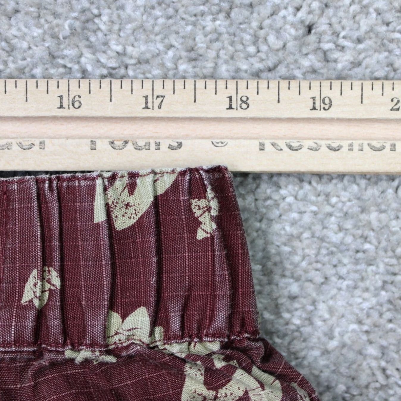 The Territory Ahead Territory Ahead Shorts Mens XL Red Floral 7" Drawstring 100% Cotton Hybrid Pants Chino Relaxed? Size US 36 / EU 52 - 6 Thumbnail