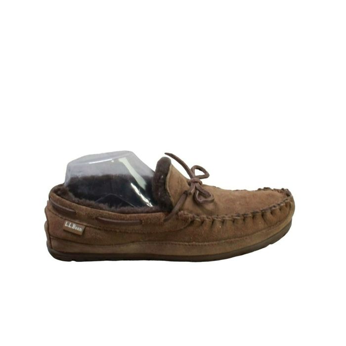 L.L. Bean LL Bean Men's Wicked Good Shearling Lined Moccasin Slippers Grailed