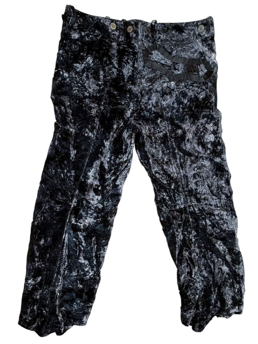 Number (N)ine SS 2009 Number Nine “l Lonesome Heros” velor pants Size US 30 / EU 46 - 2 Thumbnail