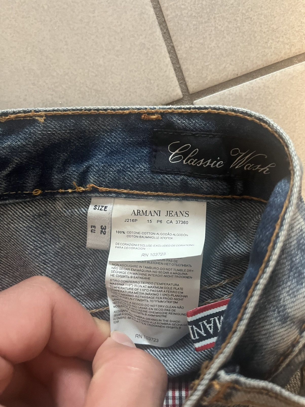 Emporio Armani Armani Jeans Jeans Swag Drip Vintage Y2K Streetwear Japan Size US 32 / EU 48 - 4 Thumbnail