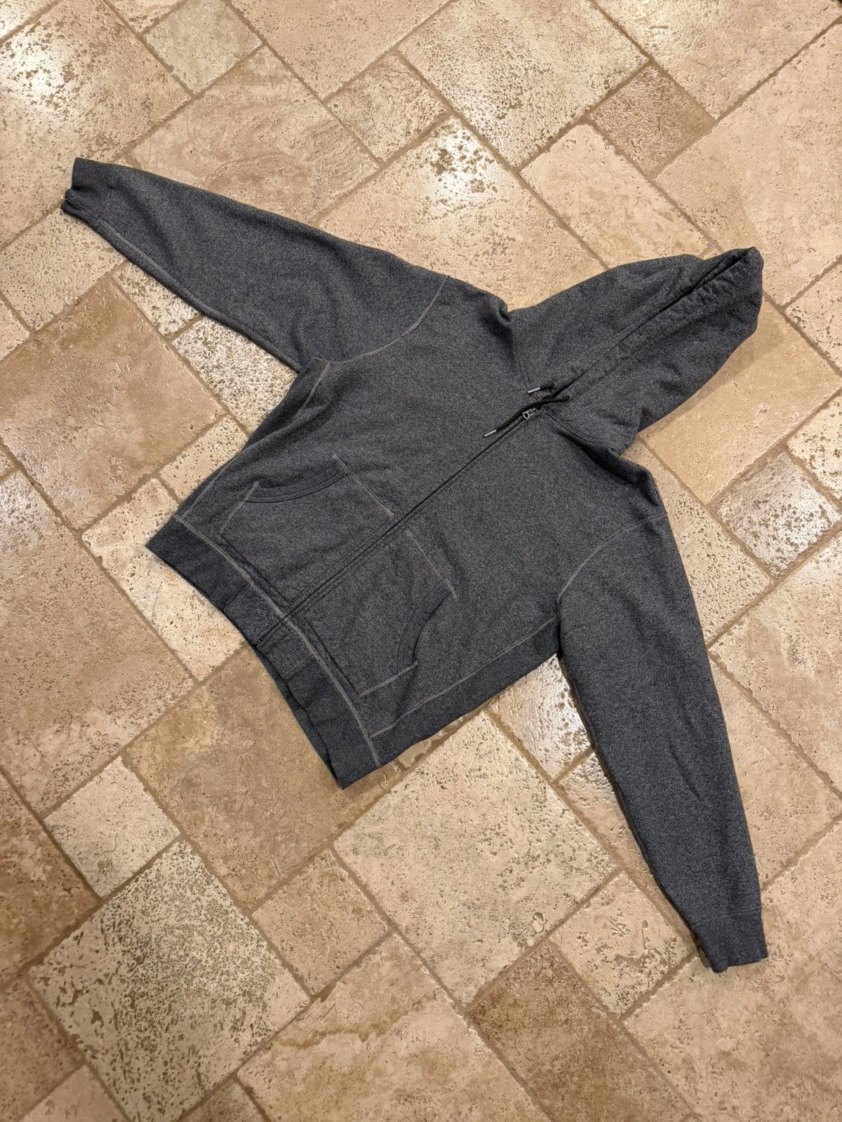 RRL Ralph Lauren RRL Ralph Lauren Gray French Terry Zip Up Hoodie Size US XL / EU 56 / 4 - 5 Thumbnail