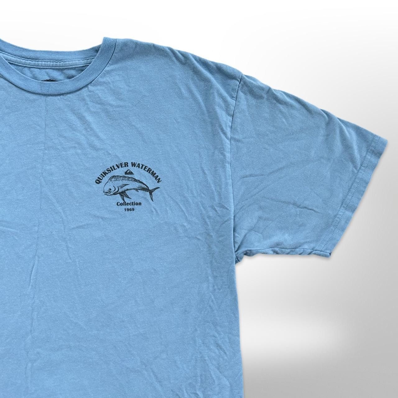 Quiksilver × Vintage Quiksilver Waterman Collection 1969 Graphic Tee Vintage Blue Size US M / EU 48-50 / 2 - 4 Thumbnail