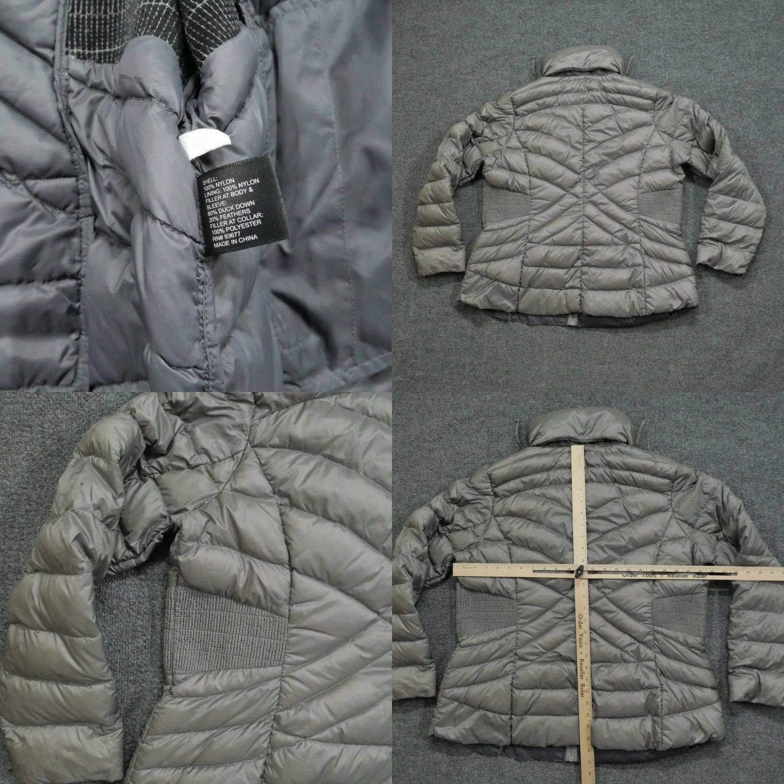 Vintage **A New Approach Jacket XL Grey Women's Down Puffer** User: A New Approach Jacket Grey Women's XL Down Puffer Size XL / US 12-14 / IT 48-50 - 8 Thumbnail