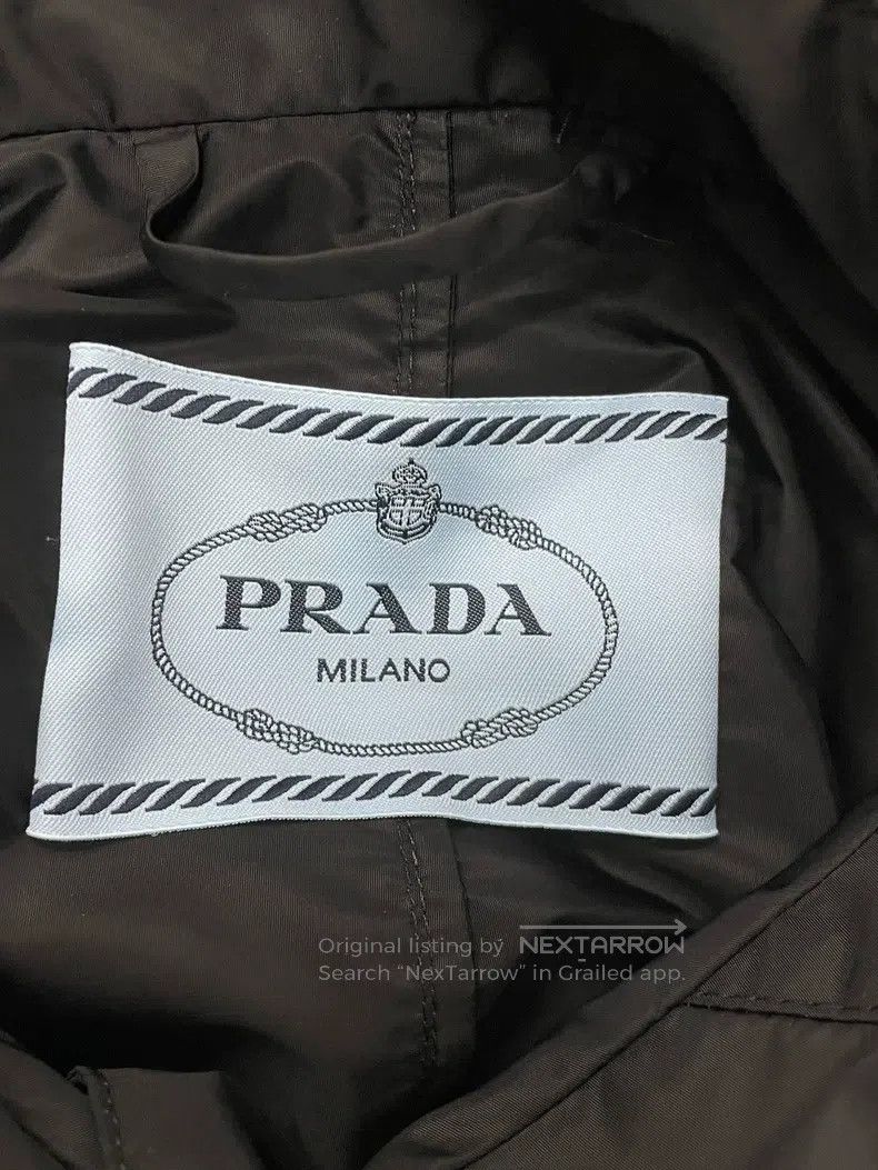 Prada Prada Size36 Black triangle standard windbreaker jacket Size US XXS / EU 40 - 5 Thumbnail