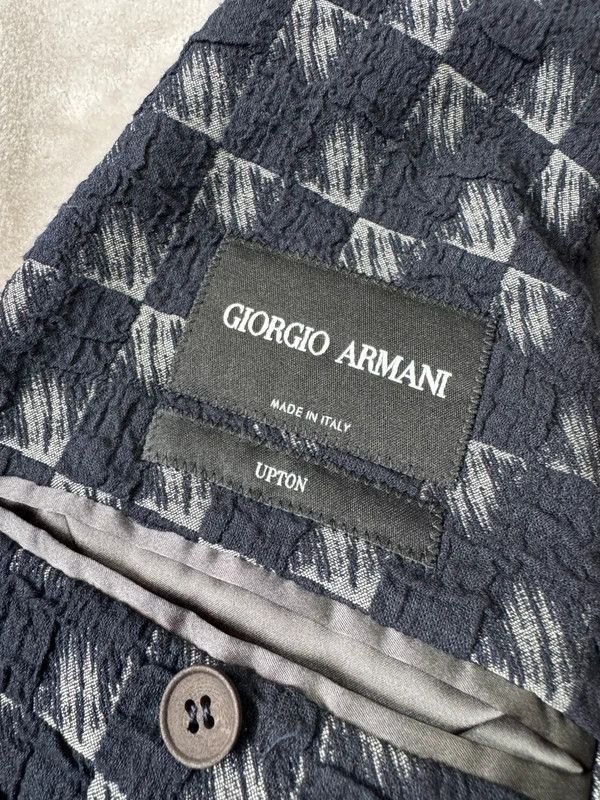 Giorgio Armani Giorgio Armani houndstooth pattern single breasted blazer50M Size 50R - 9 Thumbnail