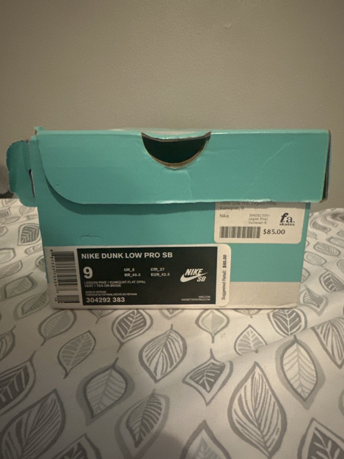 Nike SB Legion Pine/Kumquat-Flat Opal Vert / Ten Or Beige Size US 9 / EU 42 - 7 Thumbnail