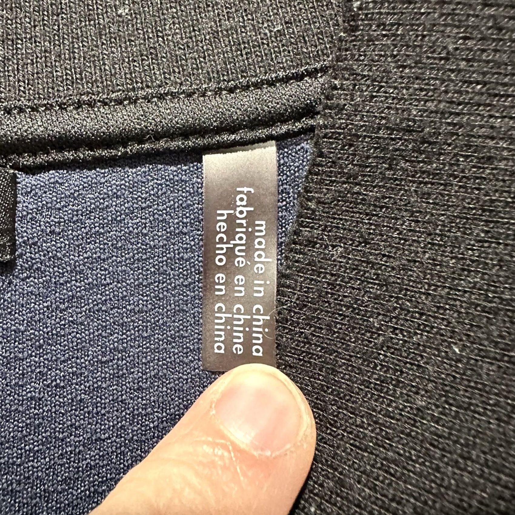 Karl Lagerfeld KARL LAGERFELD PARIS Polo Shirt Mens L Blue Black Solid Cuff Logo 1/4 Zip Casual Short Sleeve Collared Polo Regular Fit Size US L / EU 52-54 / 3 - 6 Thumbnail