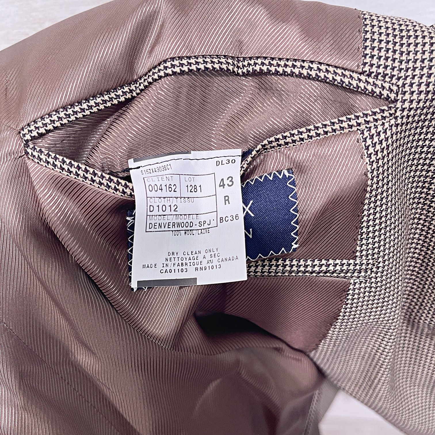 Cremieux Loro Piana Italy Cremieux Collection Houndstooth Sport Coat Size 42R - 9 Thumbnail