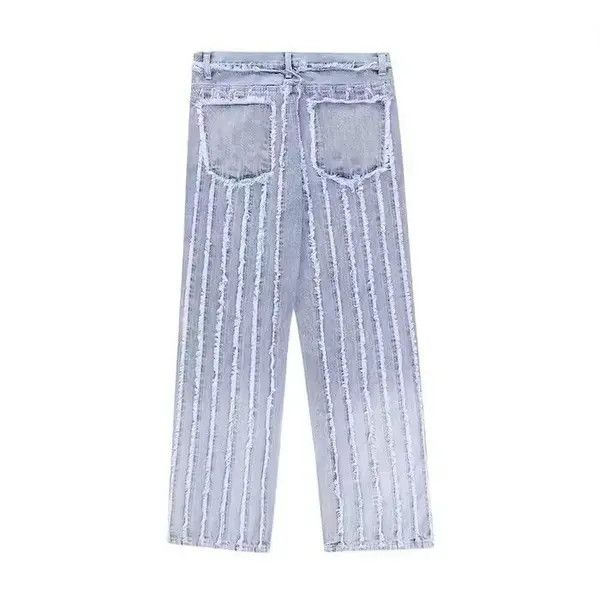 Japanese Brand × Jean Striped Baggy Jeans Size US 34 / EU 50 - 2 Thumbnail