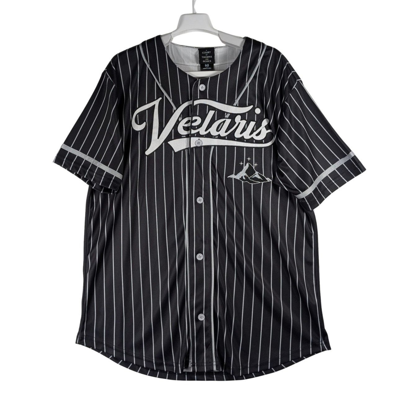 Unknown London ACOTAR Velaris Rhysand 15 Baseball Jersey Black Pinstripe Size US M / EU 48-50 / 2 - 1 Thumbnail
