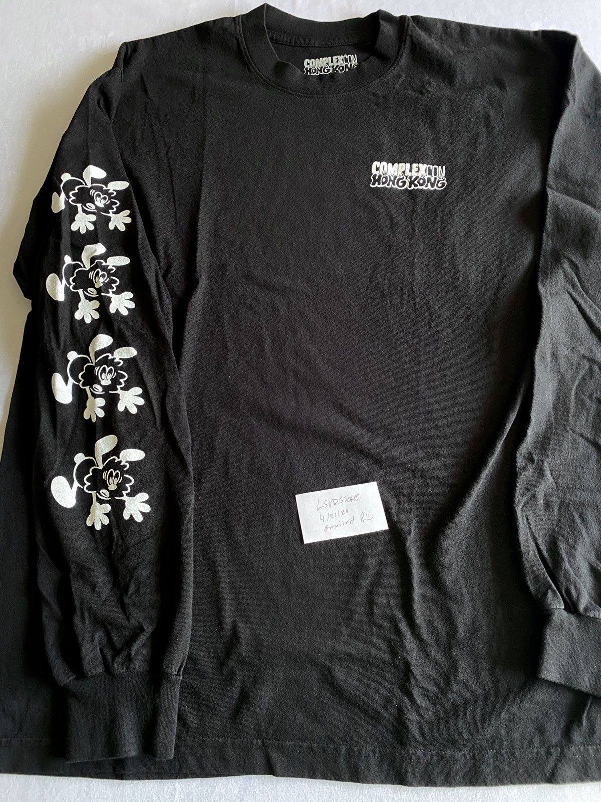 Complexcon Hong Kong 2024 Verdy Long Sleeve Logo Tee Black L