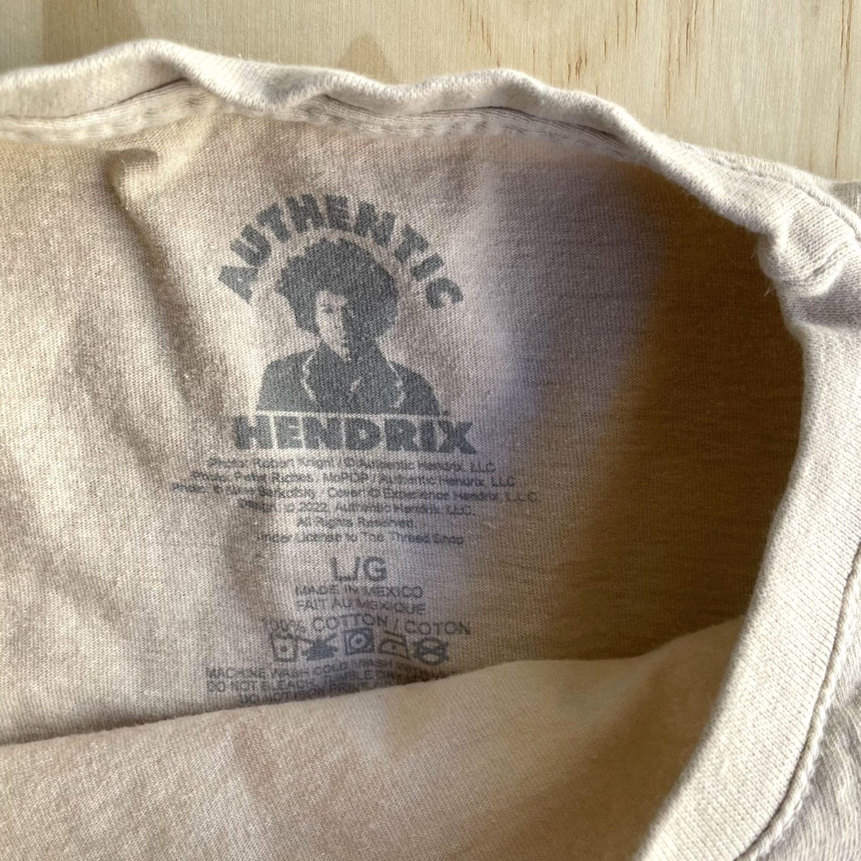 Vintage Jimi Hendrix Experience Shirt Mens Large White Psychedelic Graphic Tee T-Shirt Size US L / EU 52-54 / 3 - 3 Thumbnail