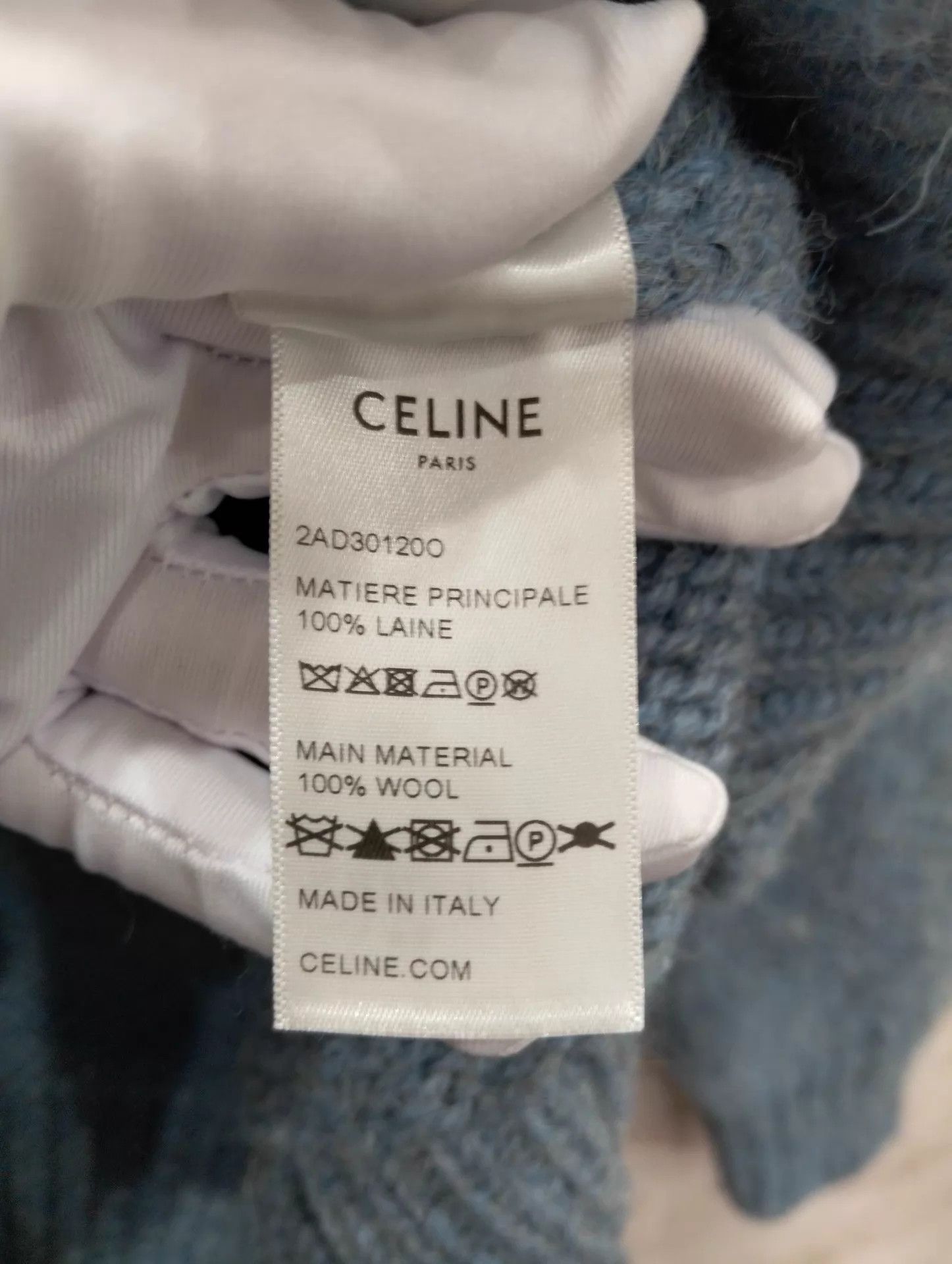 Celine Celine blue Fair Isle sweater XS Size XS / US 0-2 / IT 36-38 - 5 Thumbnail