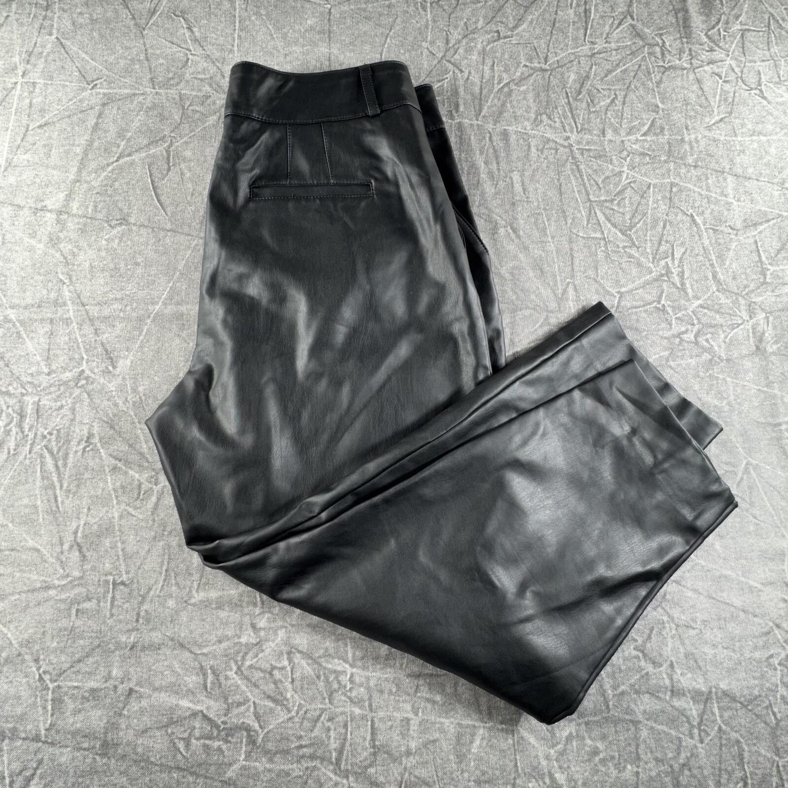 Banana Republic Banana Republic Pants Women's 10 Black Vegan Leather NWT Size 32" / US 10 / IT 46 - 1 Thumbnail