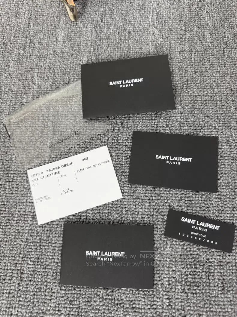 Saint Laurent Paris Saint Laurent Paris size 100 Black lizard-print belt with s Size ONE SIZE - 8 Thumbnail