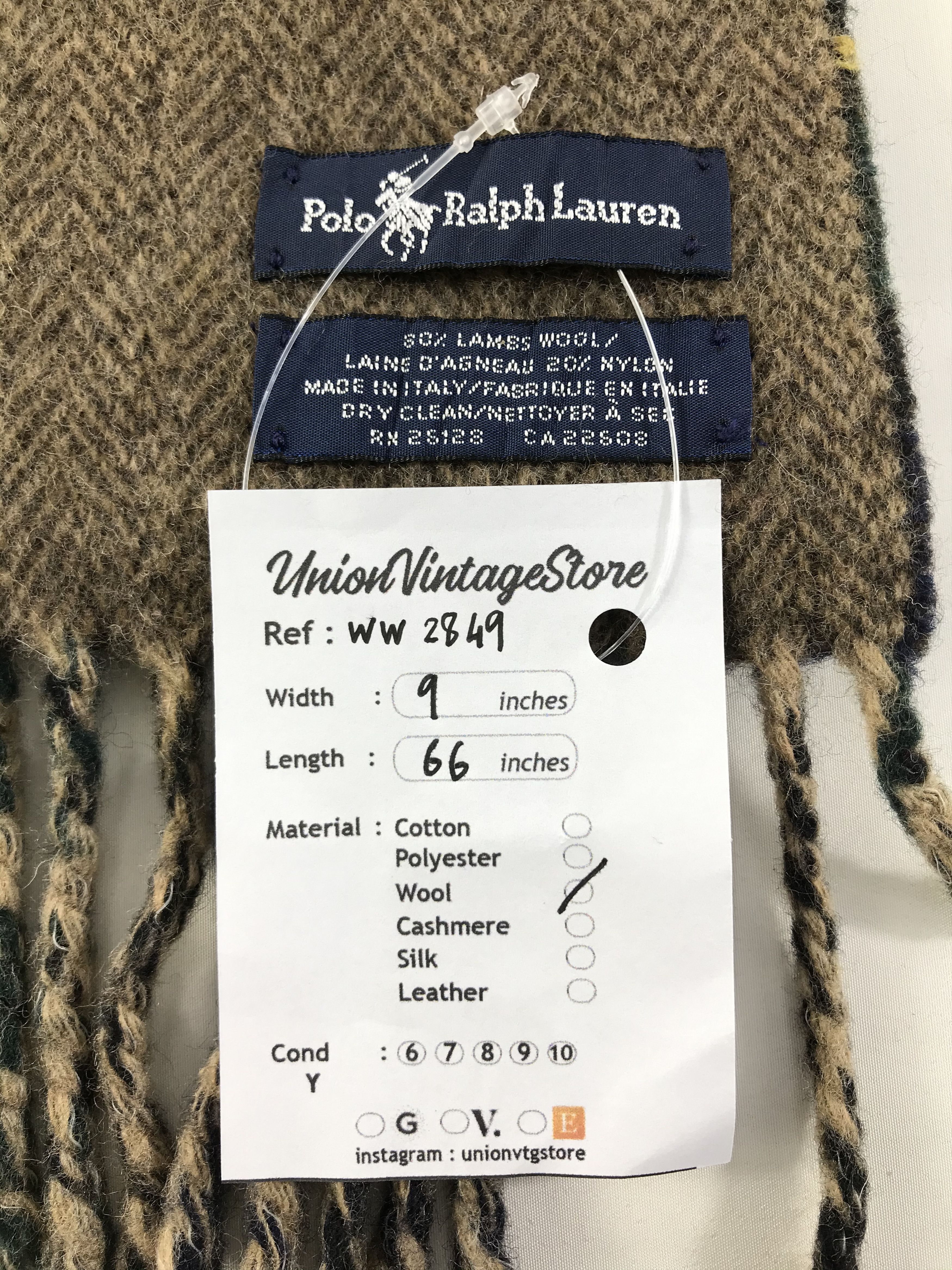 Polo Ralph Lauren × Vintage Polo Ralph Lauren Scarf / Muffler / Neckwear - WW2849 Size ONE SIZE - 5 Thumbnail