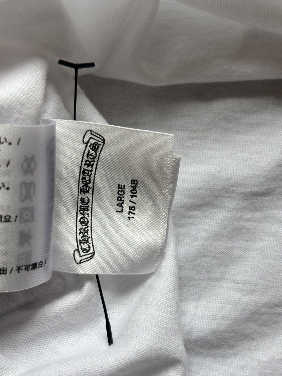 Chrome Hearts Chrome Hearts White Neck Logo Tee Size US L / EU 52-54 / 3 - 10 Thumbnail