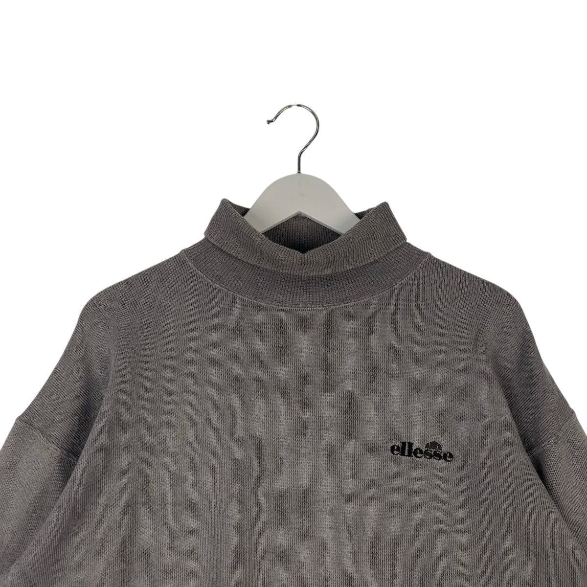 Ellesse × Vintage Vintage Ellesse Small Embroidered Turtleneck Sweatshirt Gray Size US L / EU 52-54 / 3 - 4 Thumbnail
