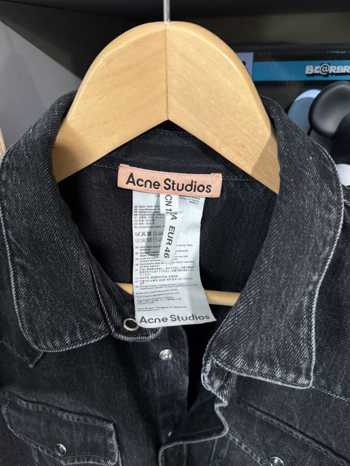 Acne Studios Acne Studios “1996” Denim Jacket Vintage Black Size US L / EU 52-54 / 3 - 3 Thumbnail