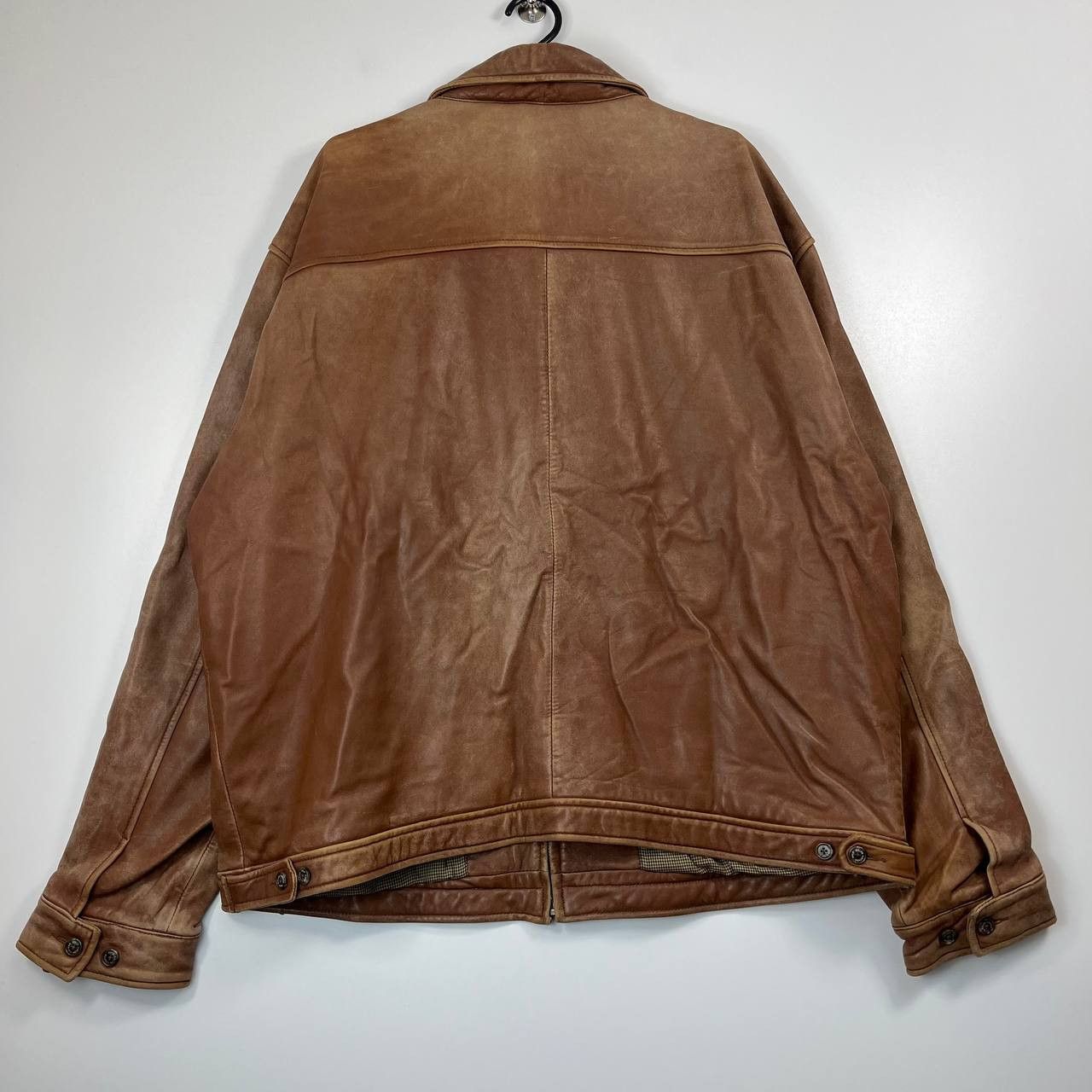Polo Ralph Lauren Polo Ralph Lauren Lambskin Leather Jacket Brown Full Zip XXL Size US XXL / EU 58 / 5 - 8 Thumbnail