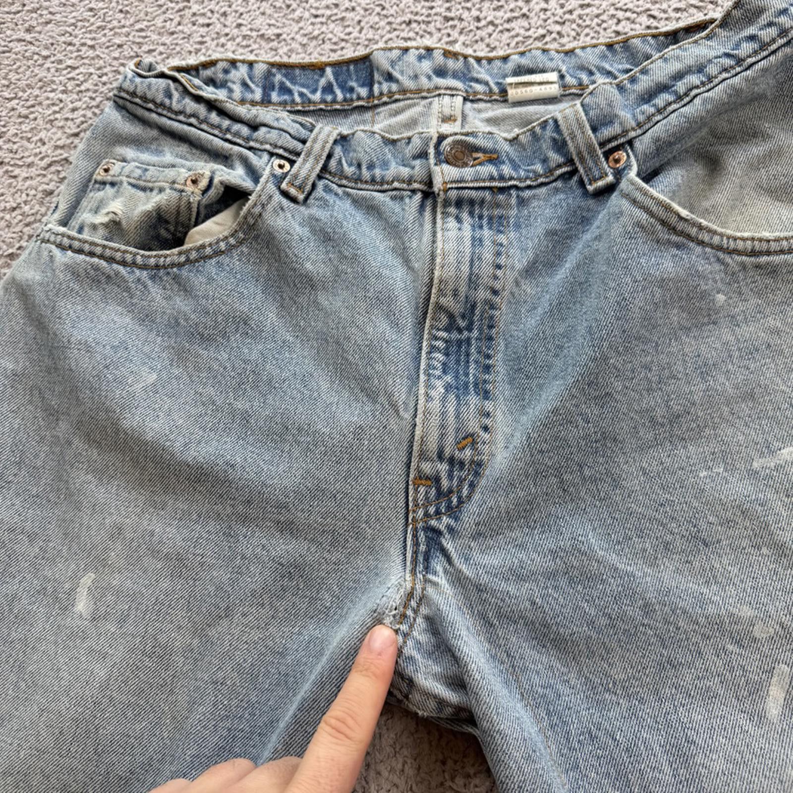 Levi's Vintage 90s Levis 560 Jeans 34x32 Loose Fit Tapered Light W Size US 34 / EU 50 - 9 Thumbnail