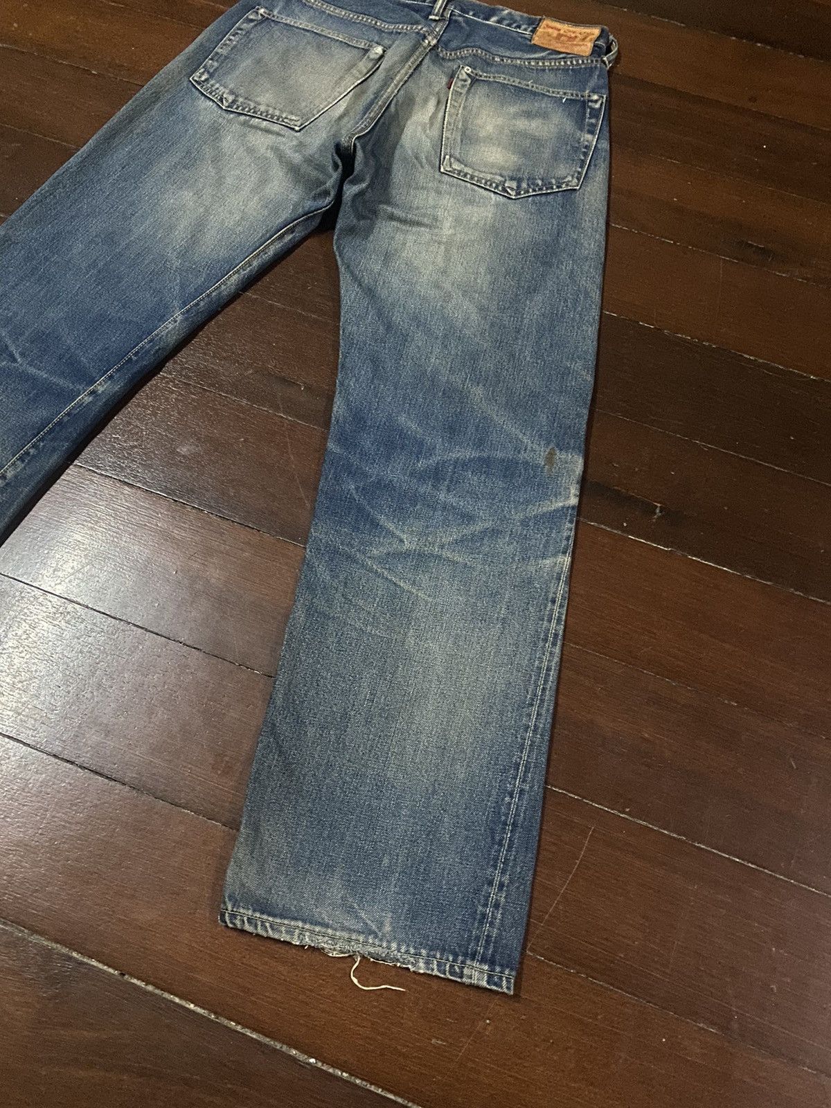 Japanese Brand VINTAGE Reworked Sewing Chop Overalls Selvedge rusty denim Size US 34 / EU 50 - 19 Thumbnail