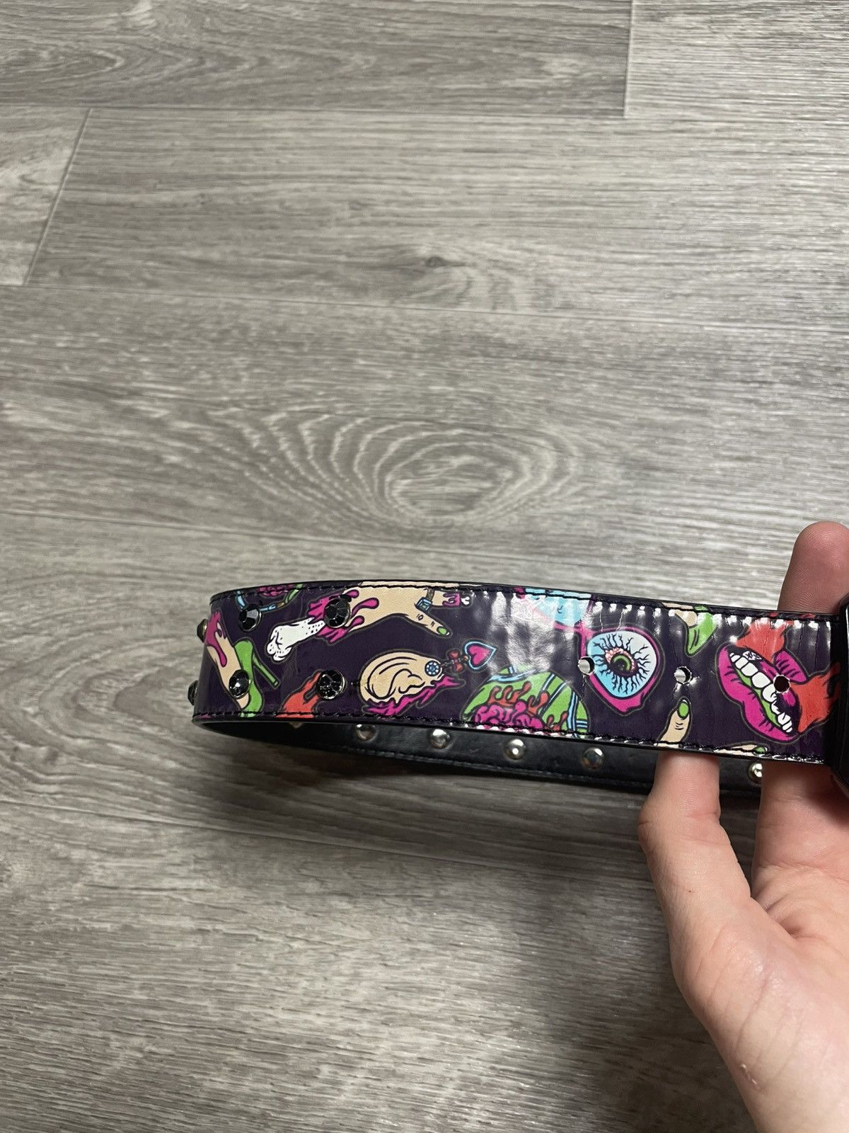 Iron Fist Iron Fist Colorful Horror Print Rhinestones Belt Punk Y2K Size ONE SIZE - 5 Thumbnail