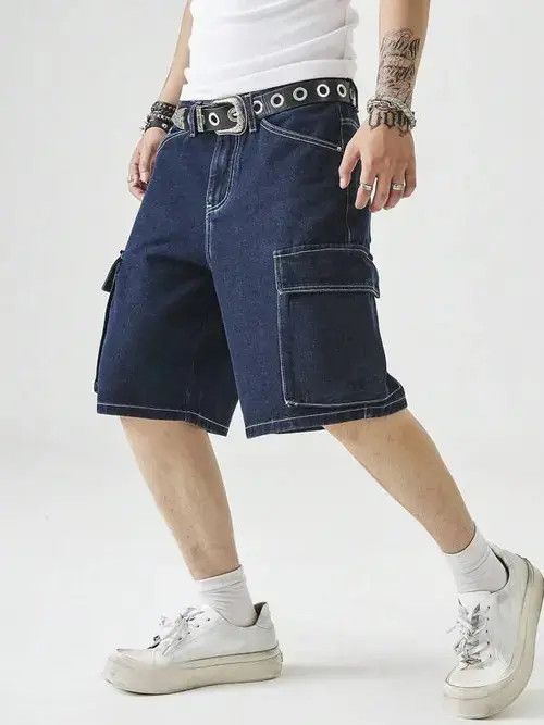 Other Hirayama x Etou Cargo Jeans denim Drip Shorts Size US 32 / EU 48 - 6 Thumbnail