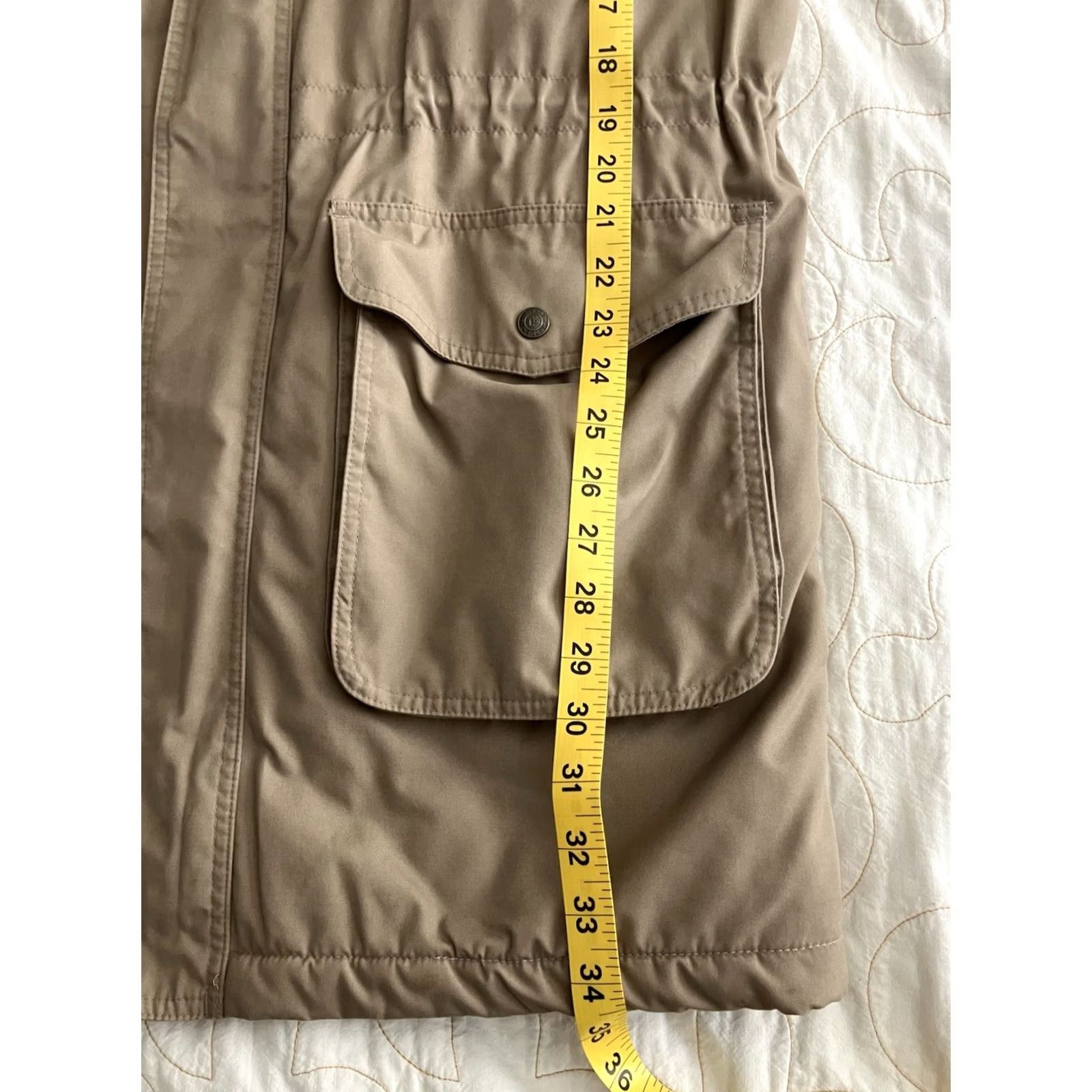 Lands' End VINTAGE Lands' End Parka Jacket Chore Thinsulate Long Beige Plaid Wool Lined M Men Size US M / EU 48-50 / 2 - 7 Thumbnail