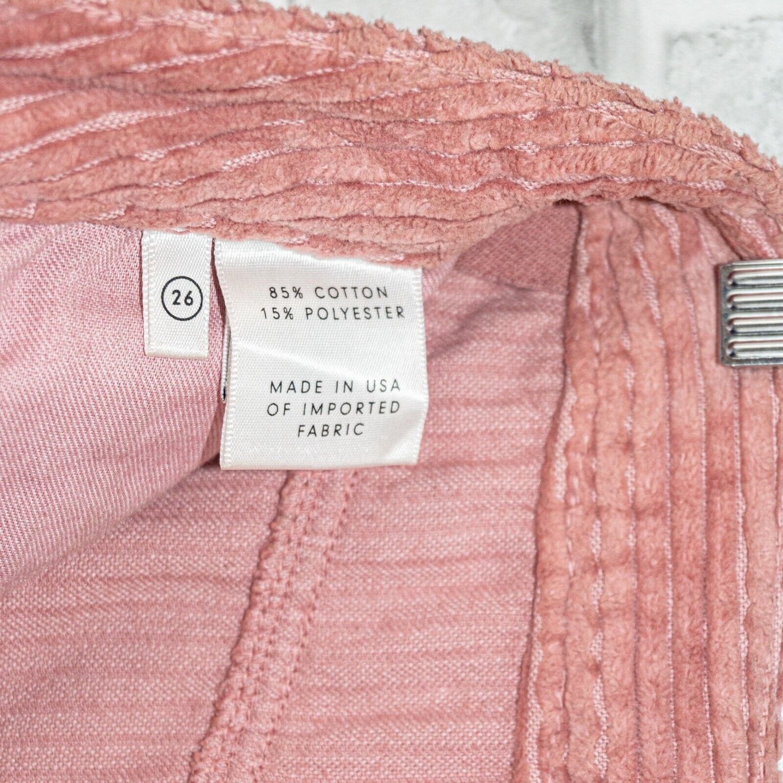 GRLFRND GRLFRND Corduroy Zamira Skirt Last Rose Pink size 26 Size 26" / US 2 / IT 38 - 9 Thumbnail