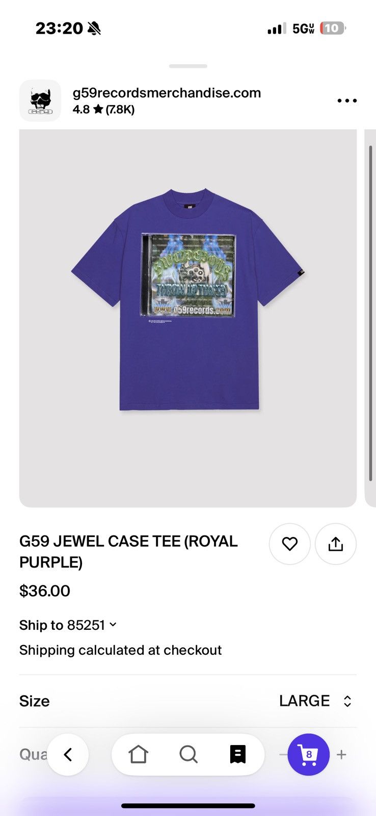 G59 Records Jewel Case Tee Size US L / EU 52-54 / 3 - 1 Preview