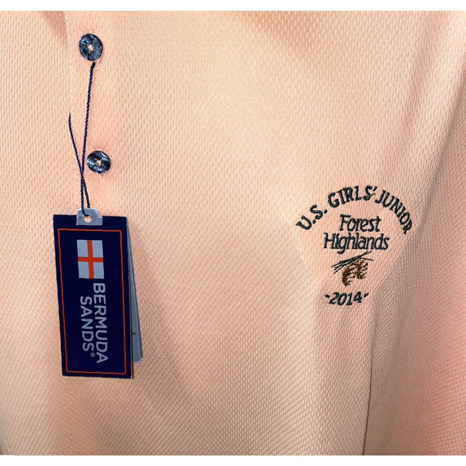 Vintage Bermuda Sands Mens Orange Short Sleeve Golf Polo Shirt Size 2XL NWT Size US XXL / EU 58 / 5 - 4 Thumbnail