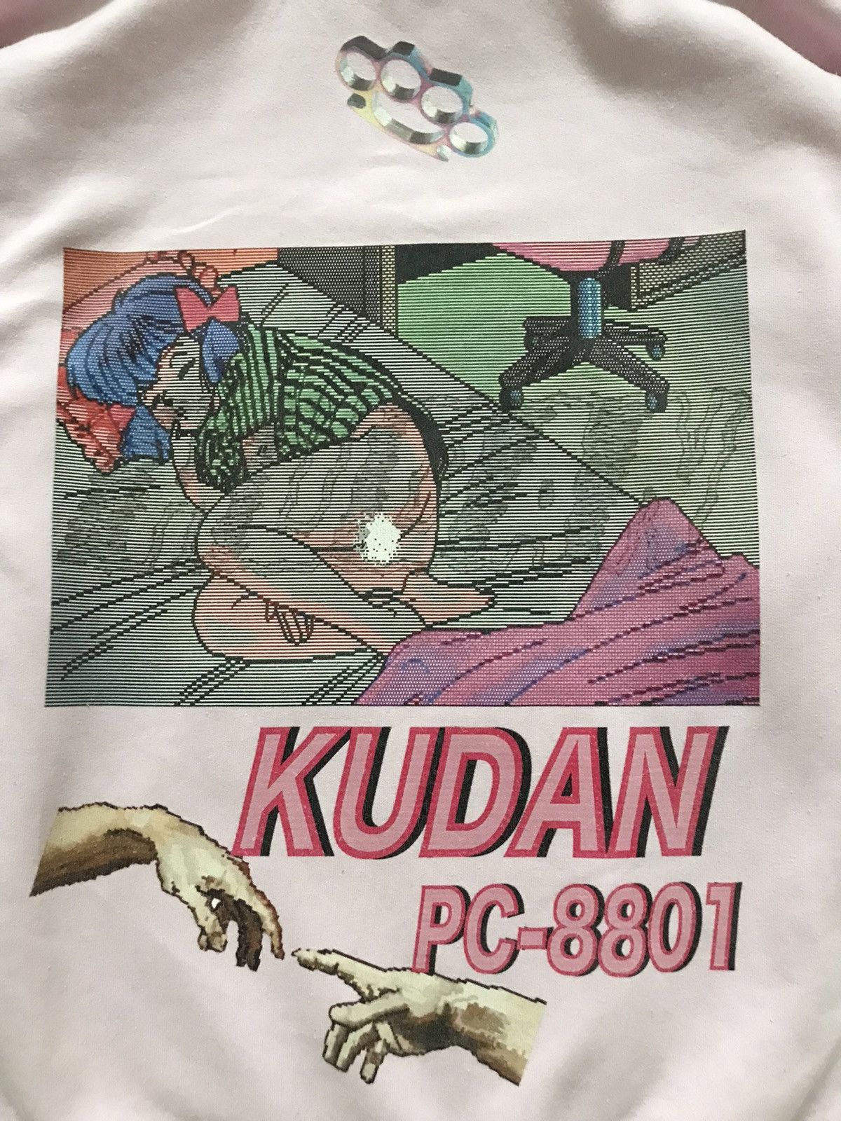 Nintendo KUDAN PC-8801 Yokai Pink Sweatshirt Hoodie Size US M / EU 48-50 / 2 - 2 Thumbnail