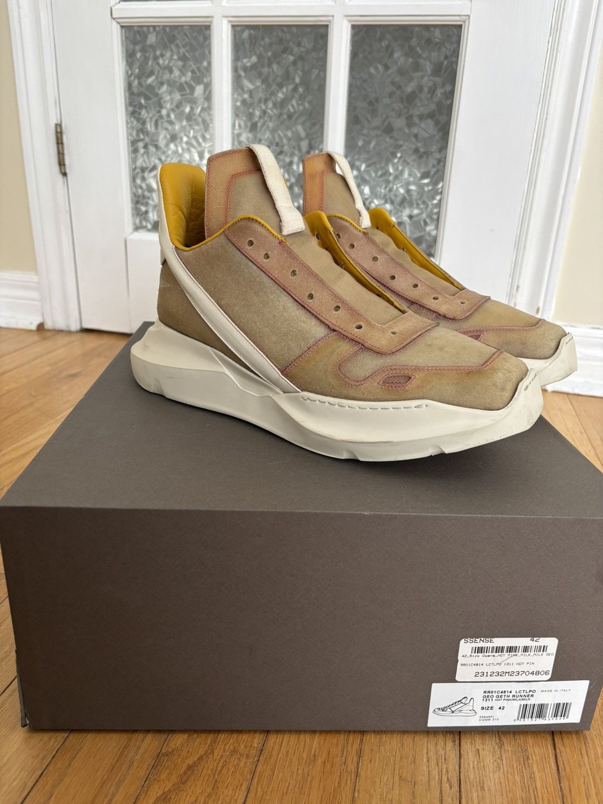 Rick Owens Geo Geth Sneaker Sz42