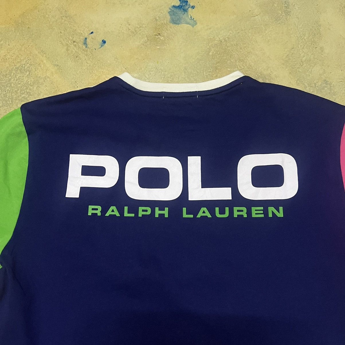 Polo Ralph Lauren × Ralph Lauren Polo Ralph Lauren Big Logo Colour Block T Shirt Size US S / EU 44-46 / 1 - 5 Thumbnail