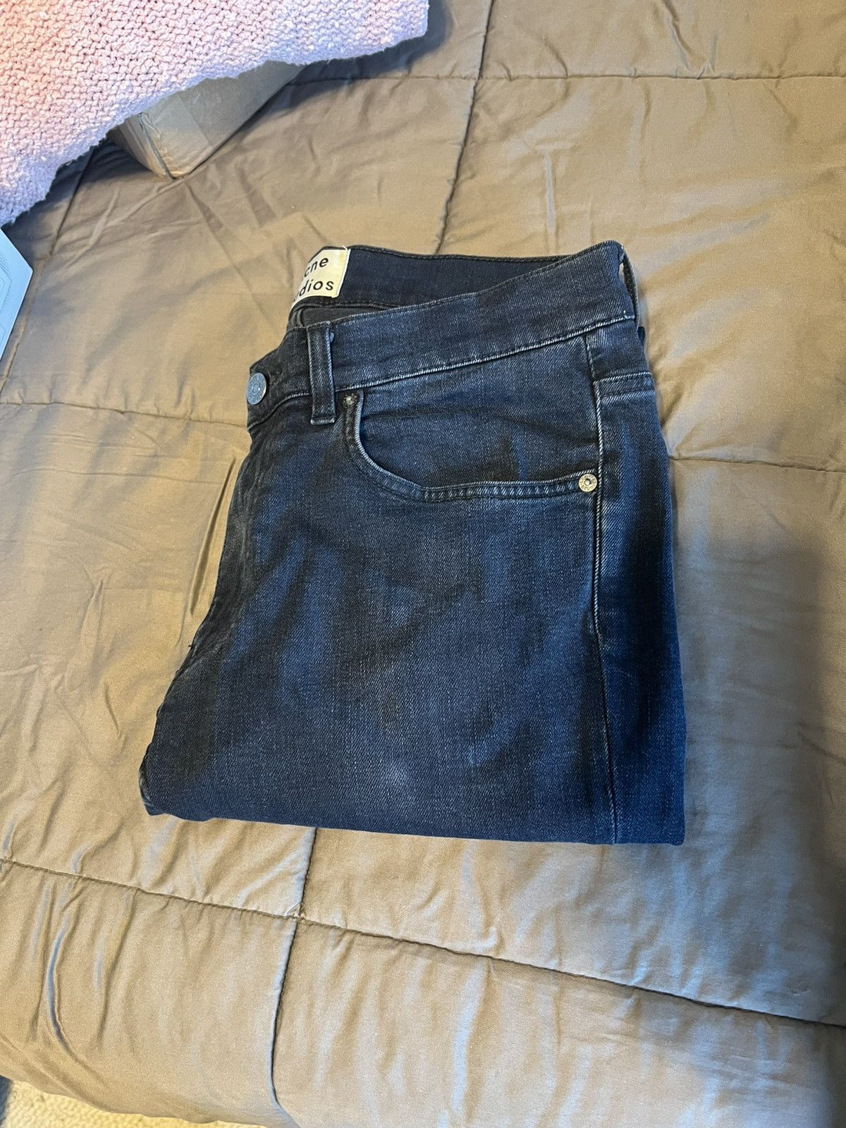 Acne Studios Acne Ace Blue/Black- 31/32 Size US 31 - 4 Thumbnail
