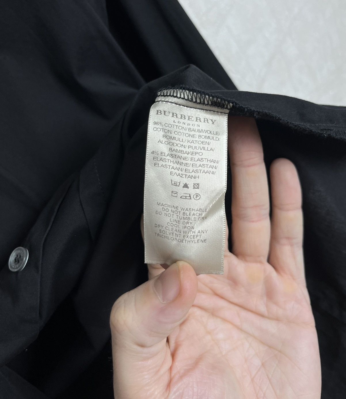 Burberry Burberry Nova Check Black Shirt Size S / US 4 / IT 40 - 12 Thumbnail