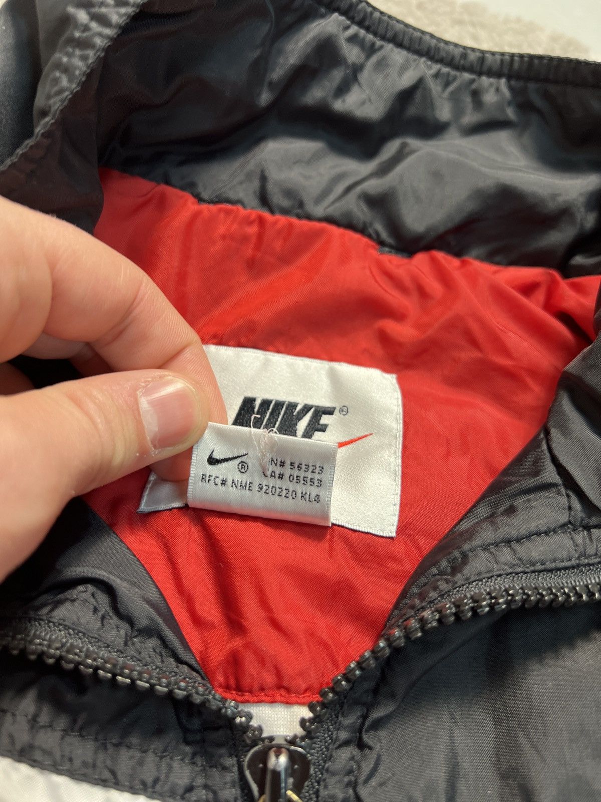Nike × Vintage 90’s NIKE RARE BIG BACK SWOOSH LOGO Y2K TRACK JACKET Size US L / EU 52-54 / 3 - 8 Thumbnail
