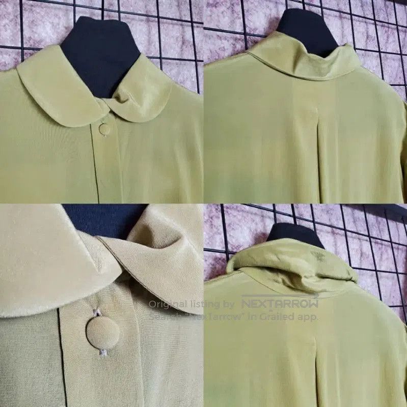Dior Dior Green Silk Long Sleeve Blouse . Size S / US 4 / IT 40 - 3 Thumbnail
